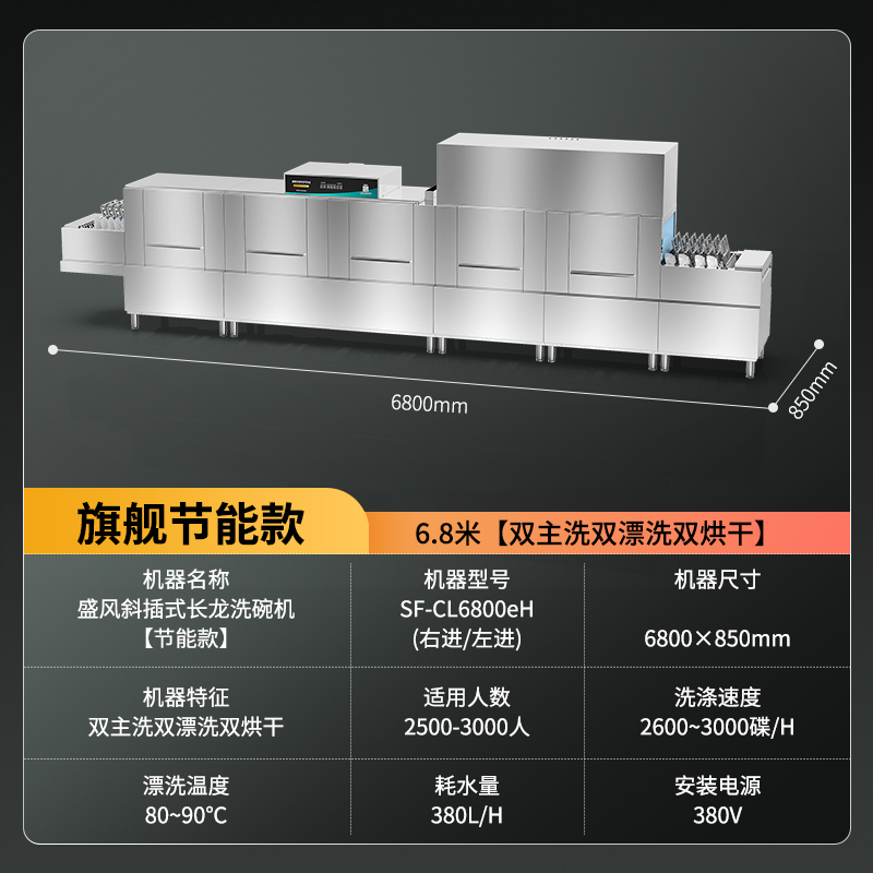 盛风各类型餐具清洗设备介绍